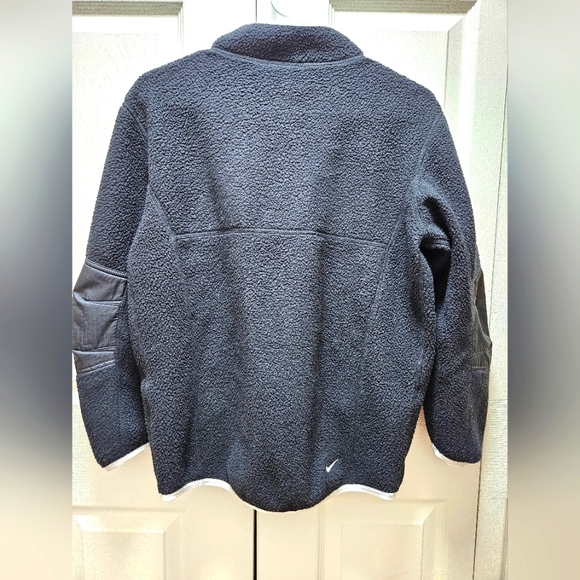 Nike ACG Therma-FIT Sherpa Full Zip Fleece Jacket Unisex Big Kids Large Black. - Picture 2 of 11